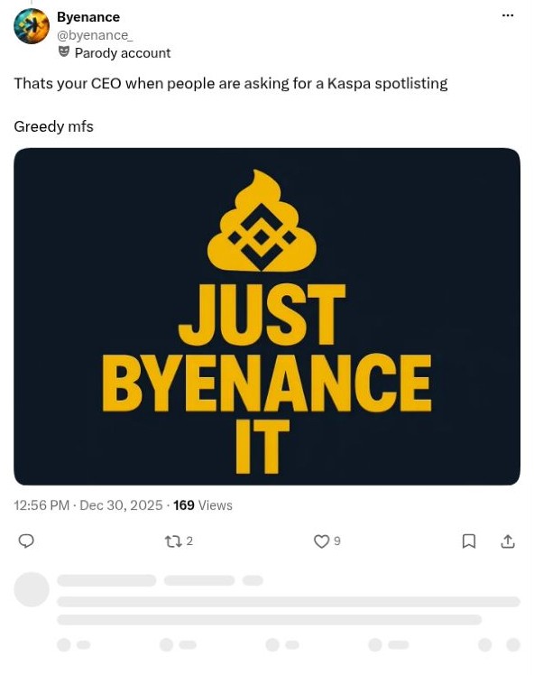 Screenshot of @byenance_'s post: The Spot-Listing Question