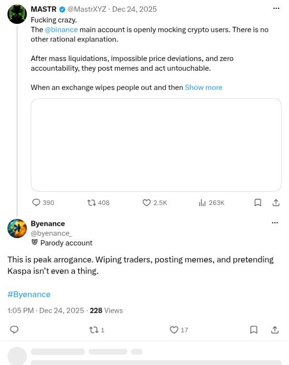 Screenshot of @byenance_'s post: The Arrogance Meme
