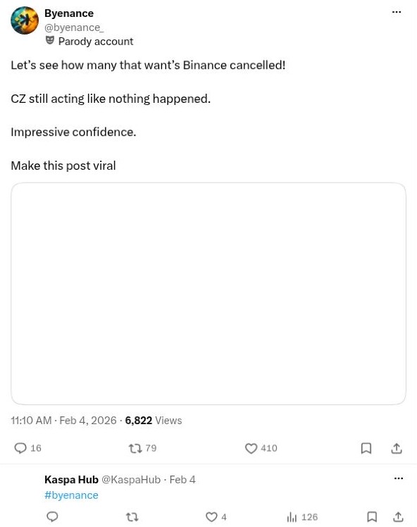 Screenshot of @byenance_'s post: Make The Goodbye Viral